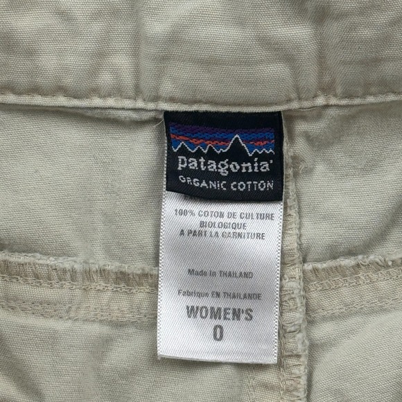 Patagonia Shorts Women 0 Beige All Wear Capris 100% Organic Cotton Bermuda 55392 - Picture 6 of 16